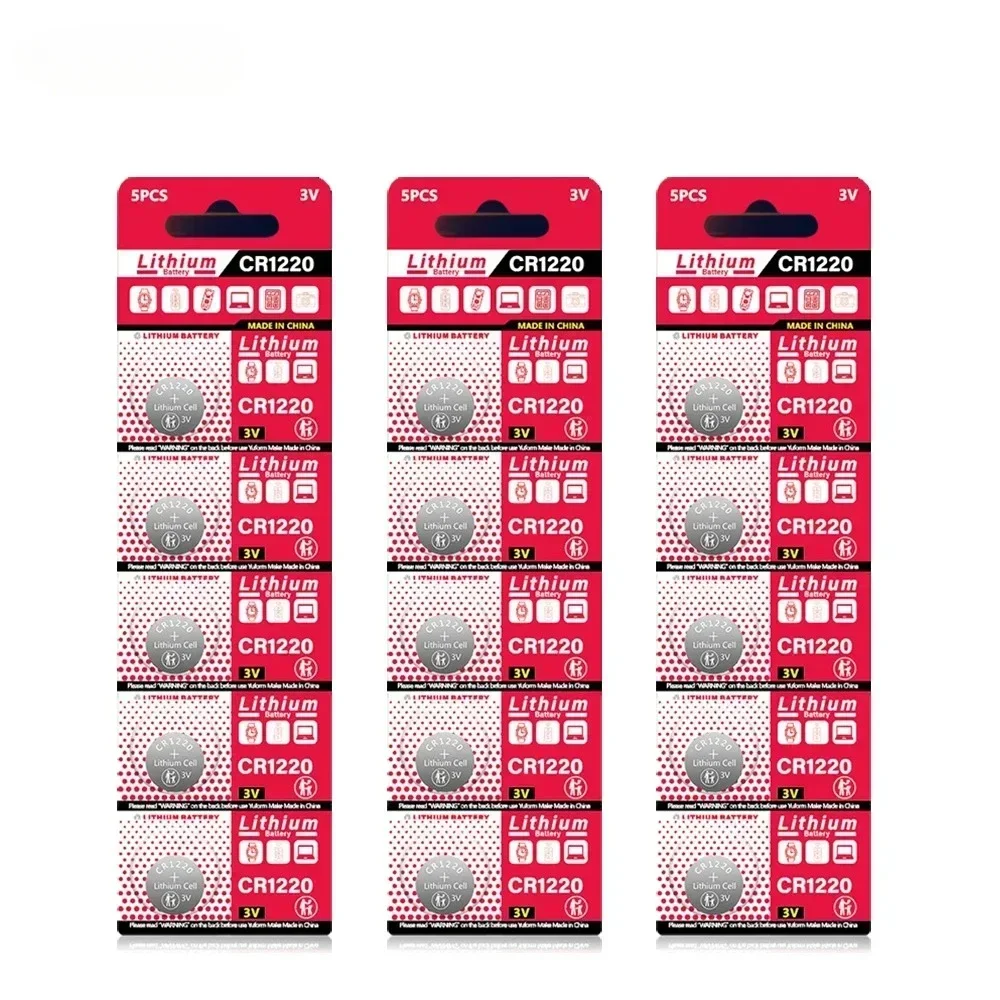 5-50Pcs CR1220 CR 1220 LM1220 BR1220 3V Lithium Battery For Toy Watch Scale Calculator Car Remote Control Mouse Button Coin Cell