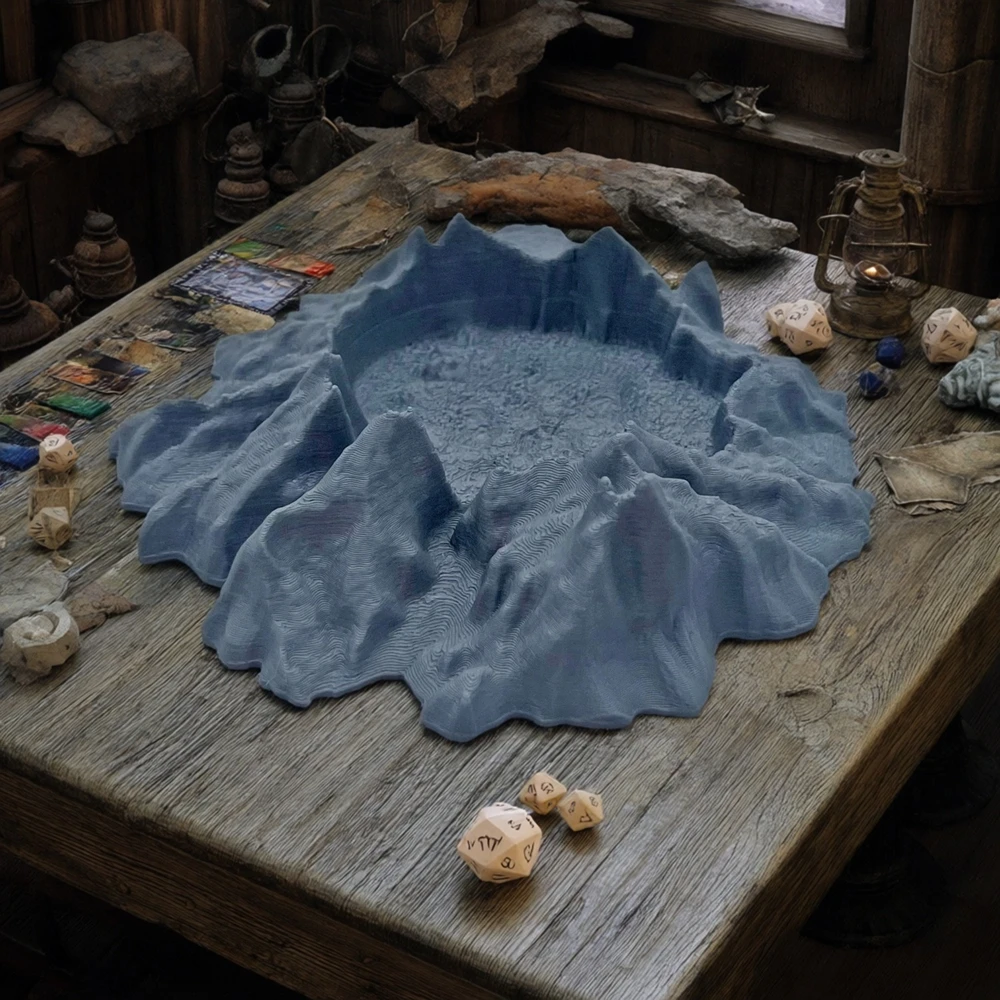 Kratery Rozpraszają Się na Terenie do Scenariuszy Wojennych, Miniatur, Scenografii D&D, Warhammer, Scenografii Stołowej