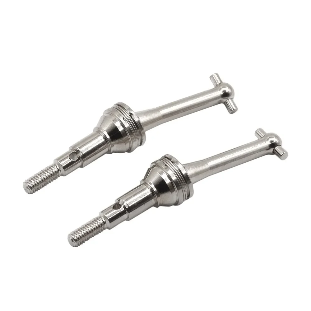 

MJX 14301/14302 RC Car Steel CVD Dog Bone Drive Shafts – 2Pcs Black/Silver Upgraded Metal Parts for 1/14 Hyper Go Truck 14410