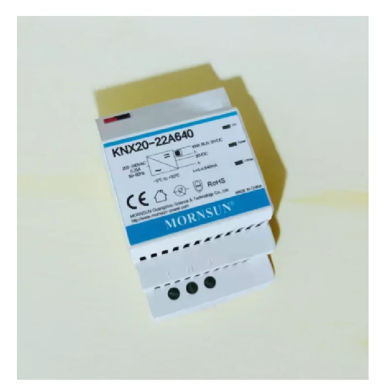 AC-DC KNX Bus Fonte De Alimentação, Fonte De Alimentação Isolada, KNX20-22A640, 19.2W, 30V640mA, 4KV