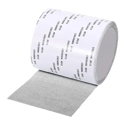 10cm Window Screen Repair Tape Fiberglass Screen Tape Mesh Repair Adhesive Screen Patch Repair Kit for Window or Doors Screen