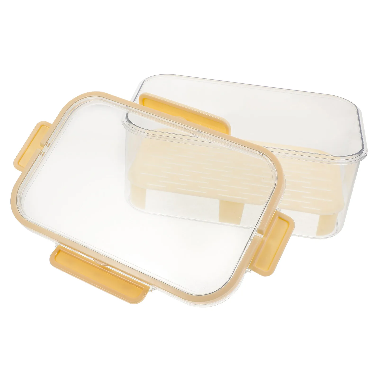 Meal Prep Food Preservation Storage Box Compact Plastic Fridge Freezer Container Stackable Fruit Vegetable Snack Organizer