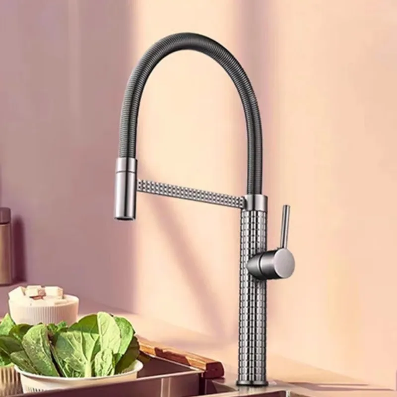 

Rotating telescopic, hot and cold facial wash faucet, stretch faucet