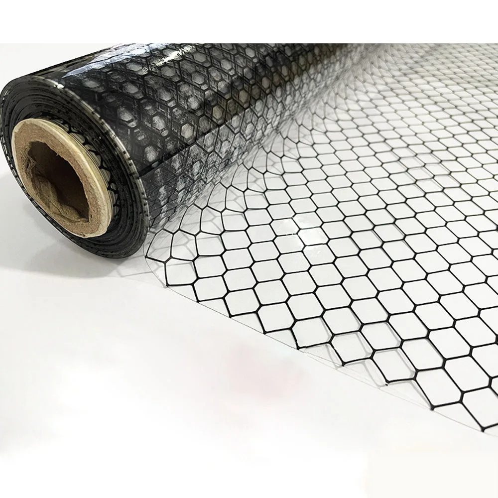 2025Wholesale China Factory Customized Size Transparent PVC Anti-Static Grid Curtain Film Roll