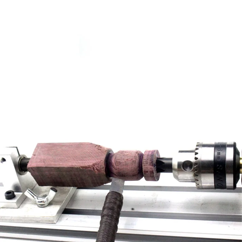 Mini torno de cuentas de 24V CC, torno de perlas de Buda en miniatura, bricolaje, carpintería, torno de perlas de Buda, herramienta rotativa de taladro