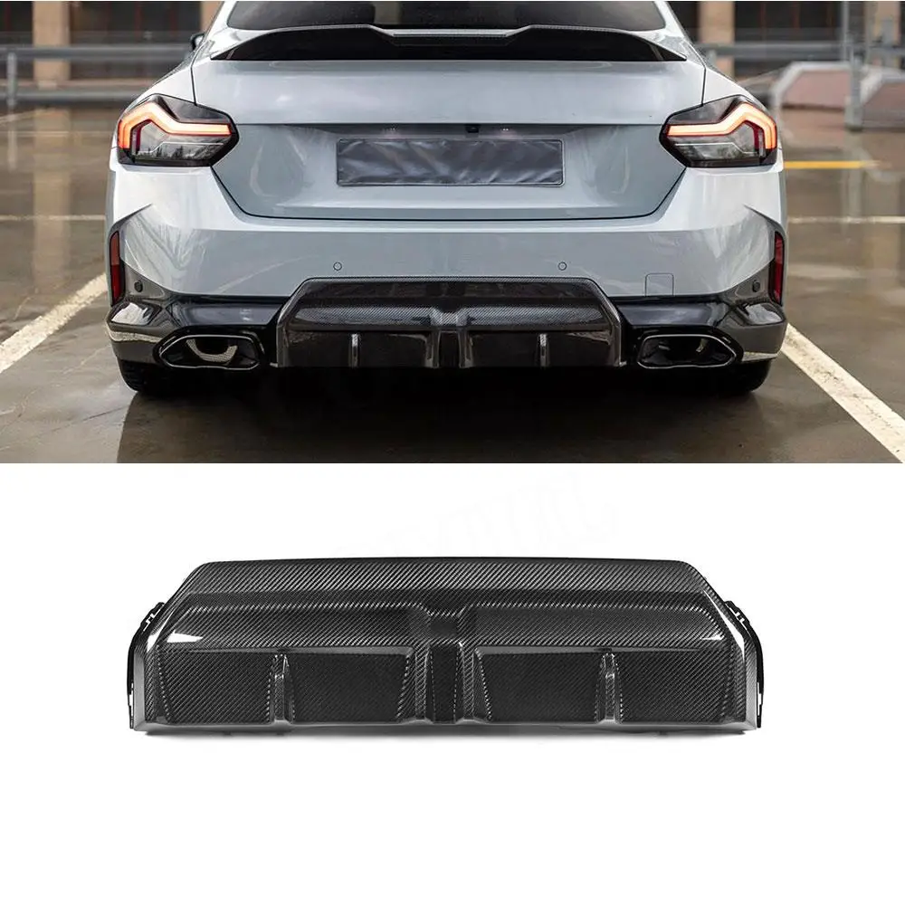 

VACOMUL Rear Bumper Lip For BMW 2 Series G42 M235i M240i Coupe 2022+ Rear diffuser Spoiler Extension Chin Guard Dry Carbon FRP