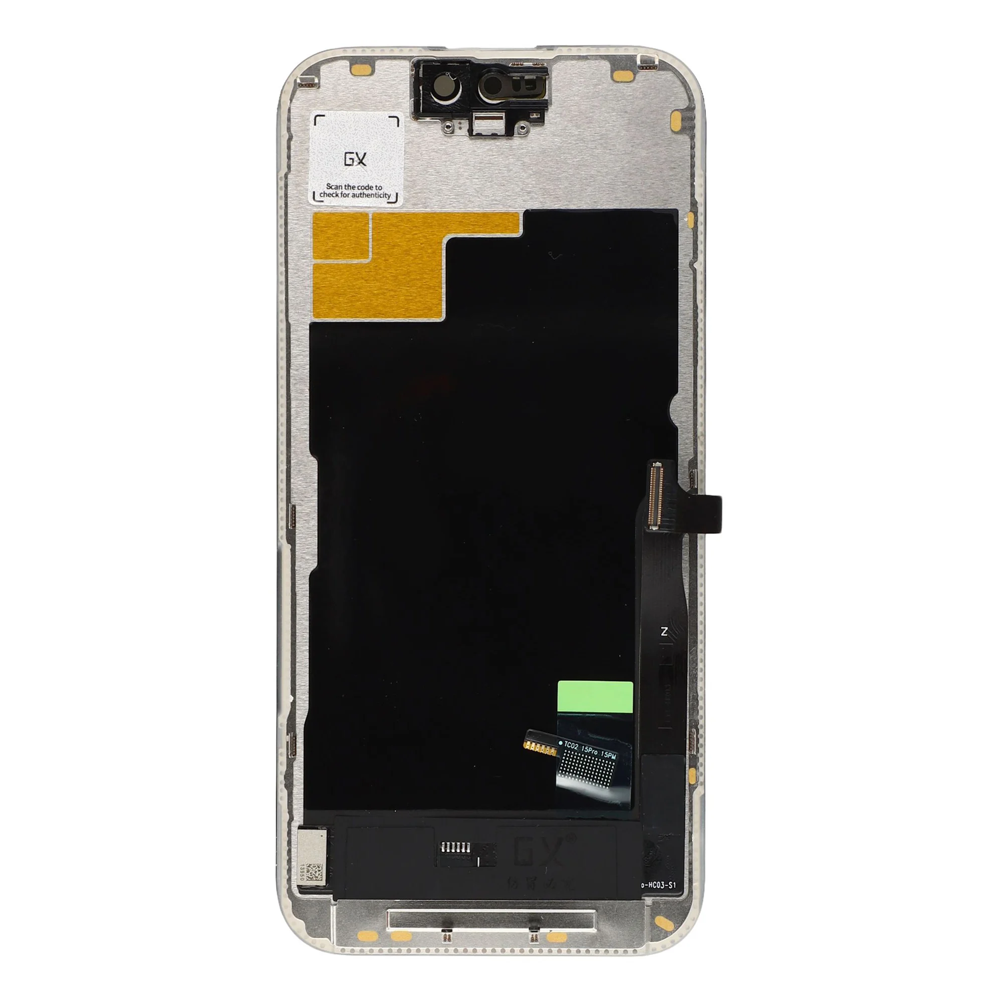 For iPhone 15 Pro Grade C GX OLED Screen and Digitizer Assembly Replacement Part (Without Logo)