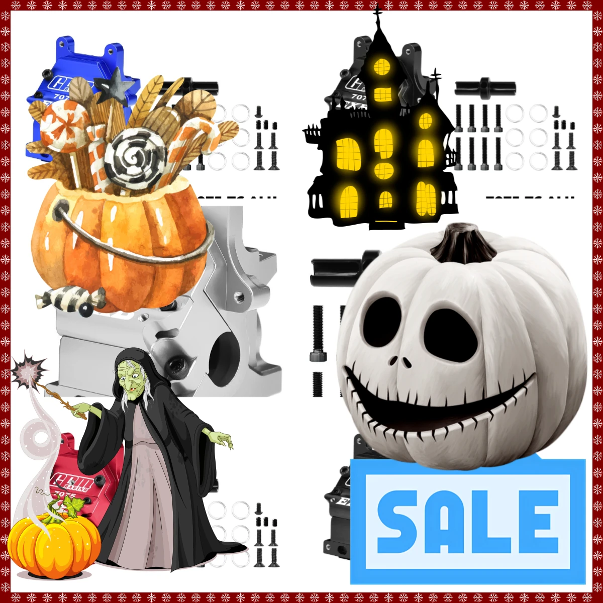 

GPM ARRMA Kraton 6S EXB V2 V6 GPM 7075 Aluminum Front Rear Gear Box Upgrade Parts RC Car