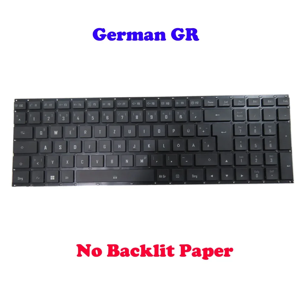 New No Backlit US GR Keyboard For Gigabyte For AORUS 15P KB WB KD XD YD KC XC XE4 XE5 RX5L RTX3070 15X ASF AKF 17X AZF YES