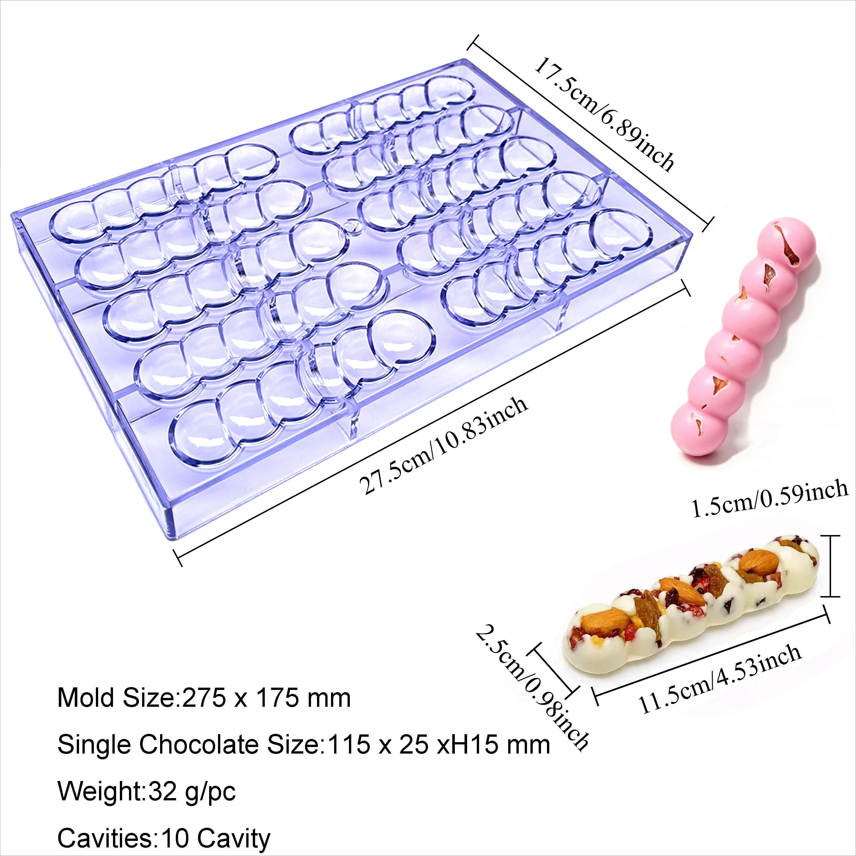 Clear Polycarbonate Chocolate - Dome Mold Clear review and price