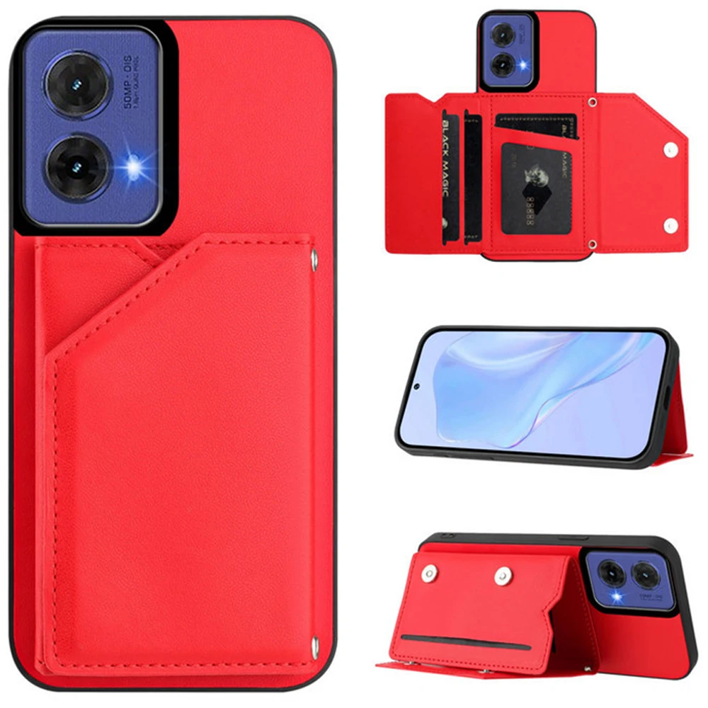 

G85 G55 G45 G35 G34 5G Luxury Case Leather Card Slot Magnet Capa For Motorola G85 Back Cover Moto G55 G45 G35 G34 Phone Funda