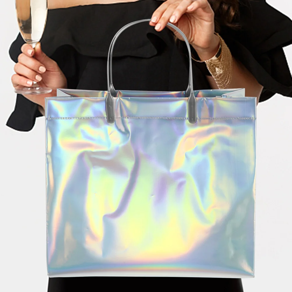 

6Pcs Waterproof Gift Bags Portable Shopping Bags Thickened Tote Bags With Handles Gift Wrapping Storage Pouches