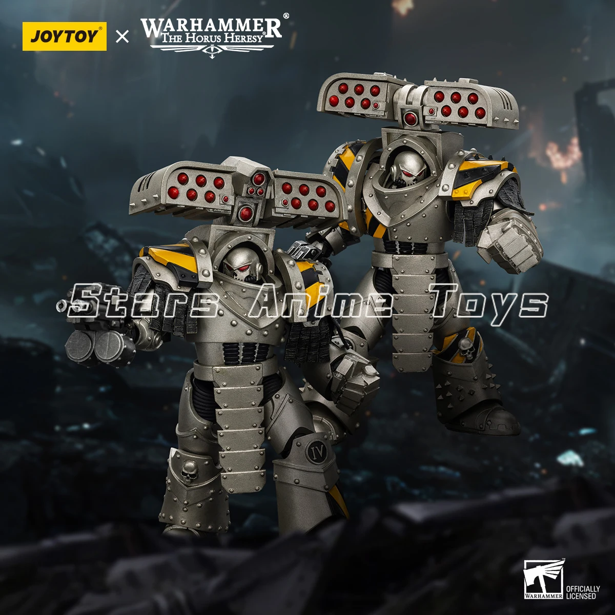 JOYTOY Warhammer The Horus Heresy Lron Warriors Tyrant Siege Terminator con lanciarazzi