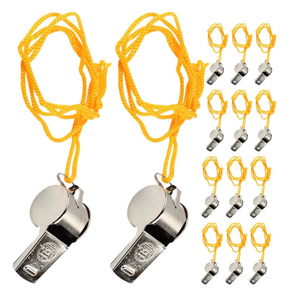 

24pcs Referee Whistle Loud Clear Emergency Rescue Lifeguard Accessories Portable Sports Whistle Football Basketball