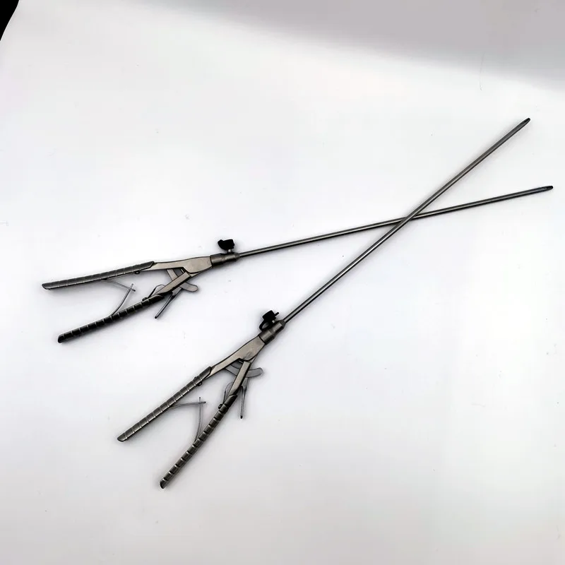 Reusable Surgical Laparoscopic Instruments Stainless Steel O shaped Needle Holder