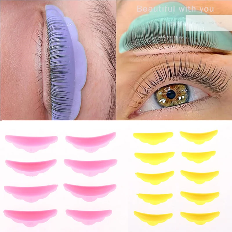 5 Pair Silicone Curlers Curl Eyelash Pads Eyelash Extension Perm Tools Multicolor Eyelash Lifting Kit Accessories Reusable