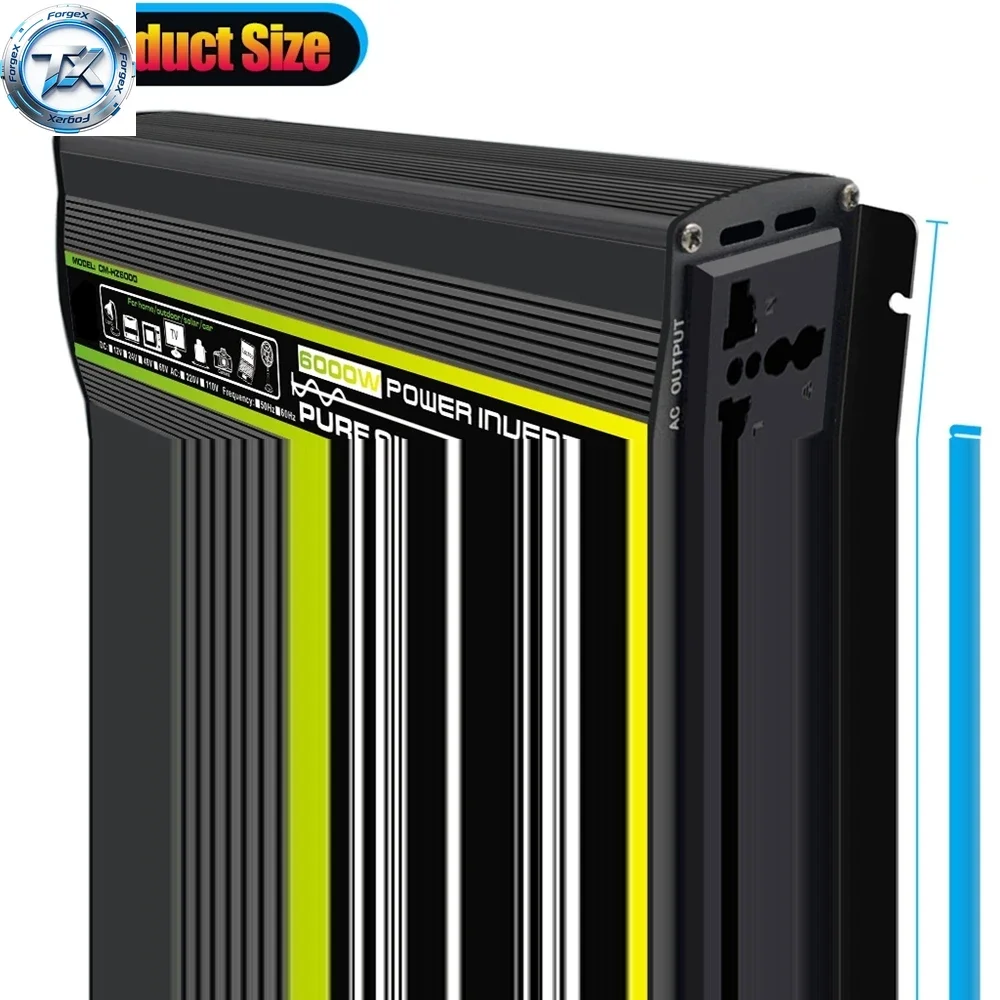 

【Multi-functional】Pure Sine Wave Power Inverter 8000/6000/4000/3000W 12/24/48/60V TO 220V 110V Solar Car Inverter Voltage Conver