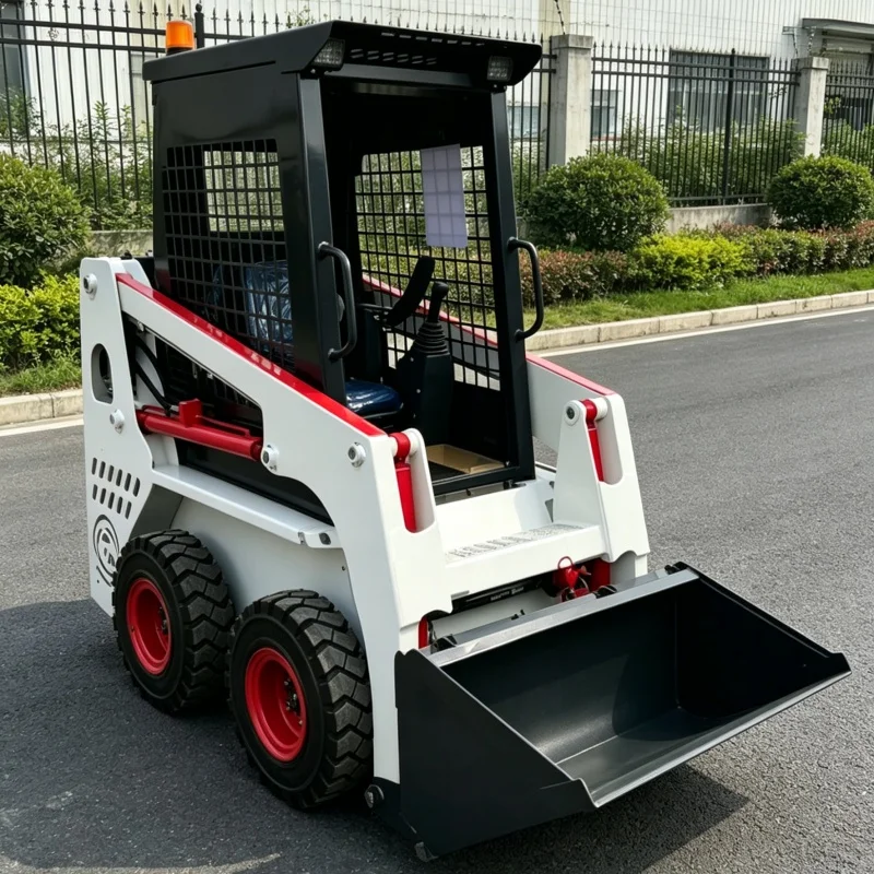 

Customized Farm Skid Steer Loader, CE Certified, Ride-on Multi-functional Skid Steer, Transfer Equipment for Farms & Ranches