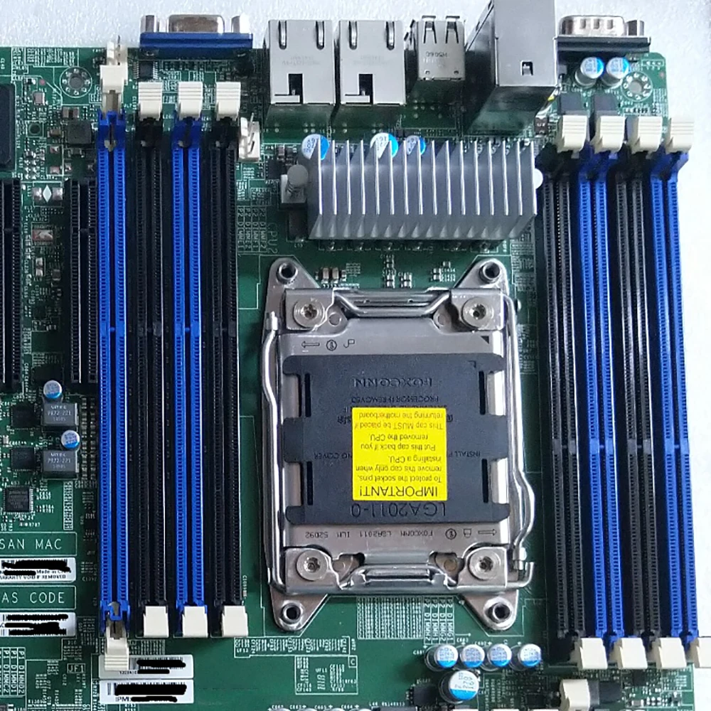 Placa-mãe para Servidor Supermicro, Xeon E5-2600, V1, V2, LGA2011, ECC, DDR3, X9DRH-iF