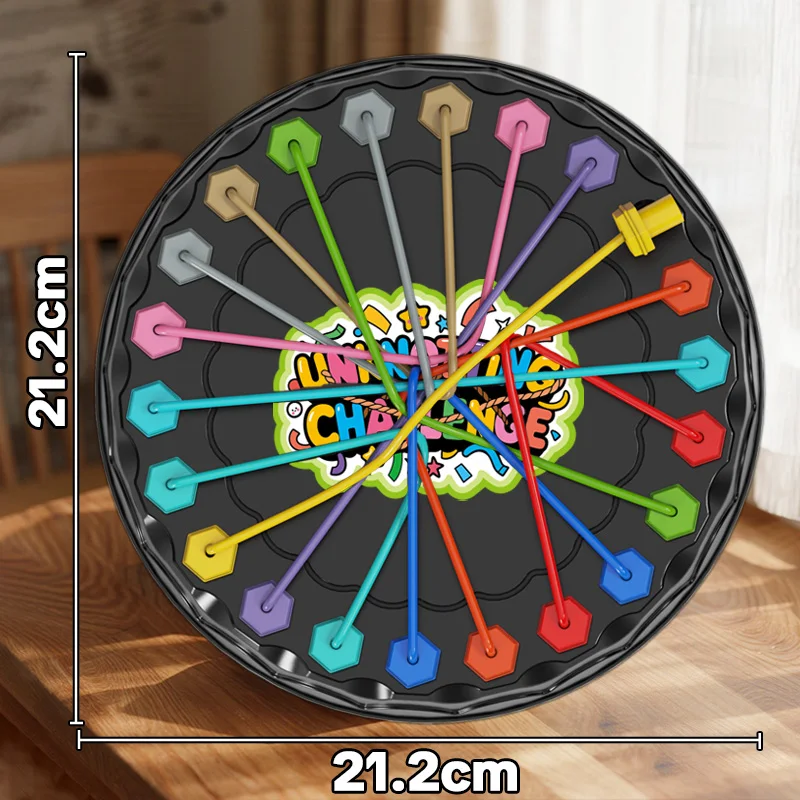 تحدي جديد لحل الحبل للأطفال: لعبة حل العقدة التفاعلية الممتعة للتدريب على التفكير المنطقي، لعبة الطاولة #6