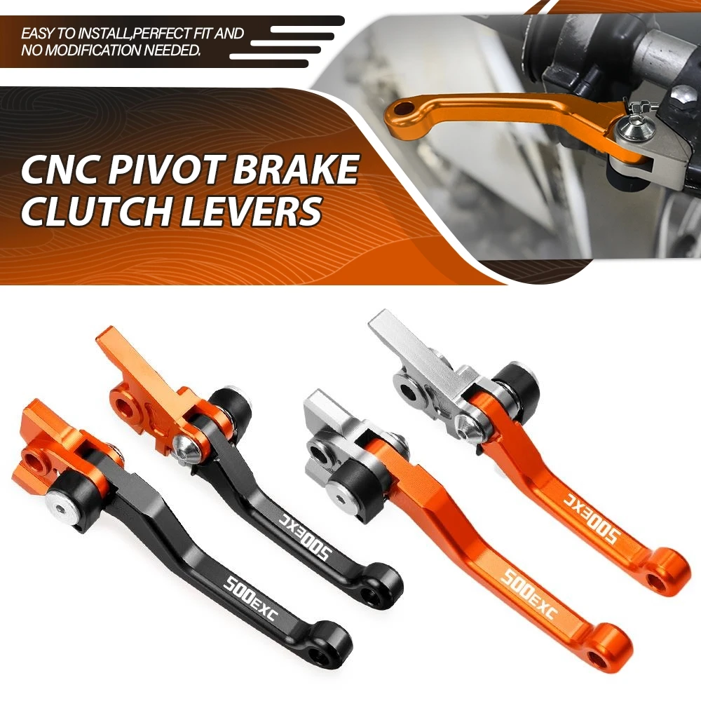 

For K-T-M 500EXC 500 EXC 2014 2015 2016 Motorcycle Accessories Foldable Pivot DirtBike Handlebar Brake Clutch Lever Handle Lever
