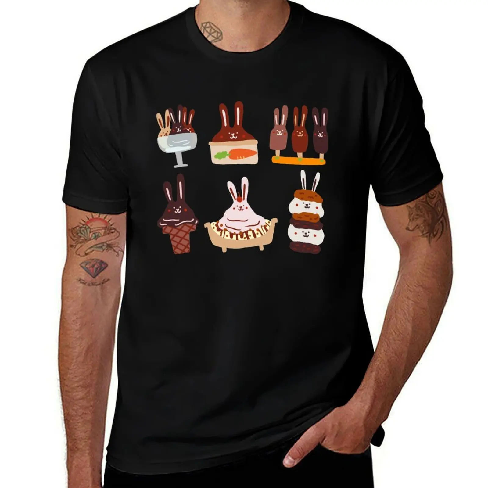 

Melty buns T-Shirt man t shirt designer man graphic t shirt t shirt men 100% cotton luxury brand T-Shirt