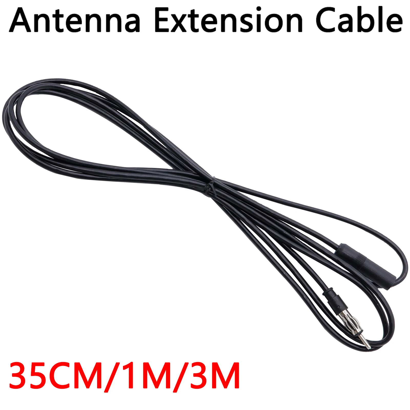 Cavo di prolunga per antenna per autoradio 35 cm/1 m/3 m Auto FM AM Radio Cavo di prolunga per antenna per auto Cavo connettore DIN Cavo coassiale