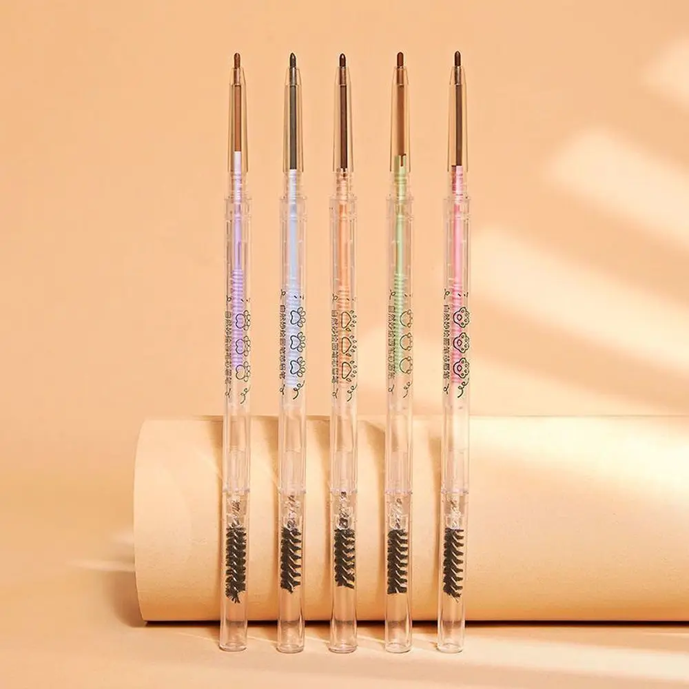 Sketch Ultra-fine Visible Slim Head Long Lasting Natural Eyebrow Liner Eye Brow Pen Brow Definer Eyebrow Pencil with Brushes