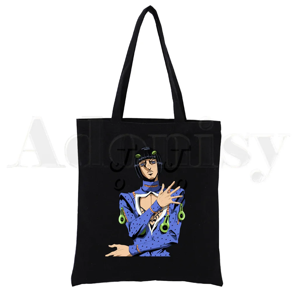 Jojo Bizarre Adventure Jojo Graphic Kujo Jotaro Large Capacity Storage Handbag Shoulder Bag Tote Reusable Student Bookbag