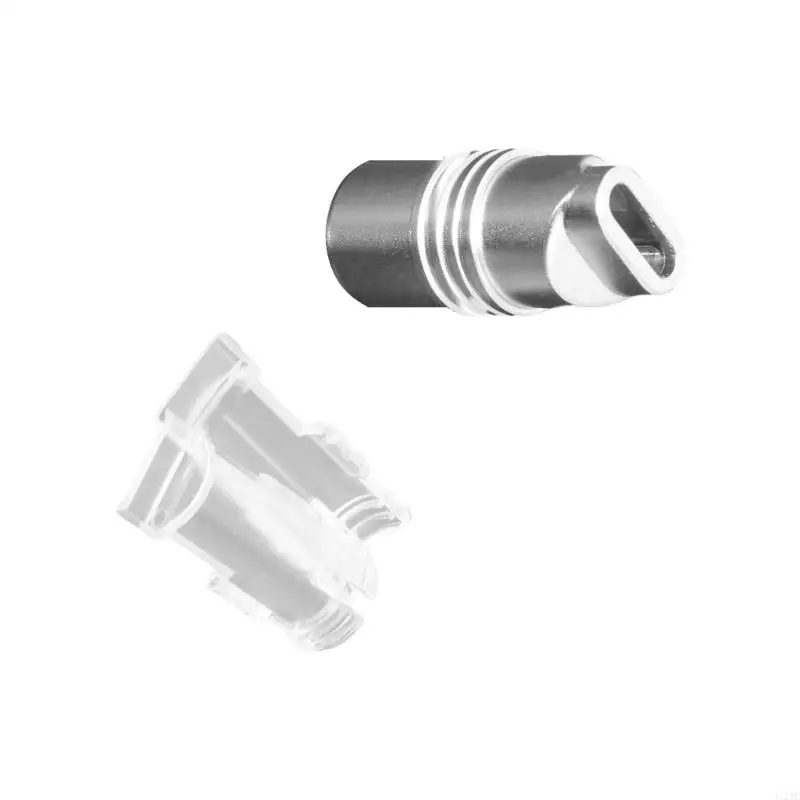 

U2JE 1 Set Aluminum Alloy Type C Plug Housing USB C Shell 6mm Hole For DIY And Repair