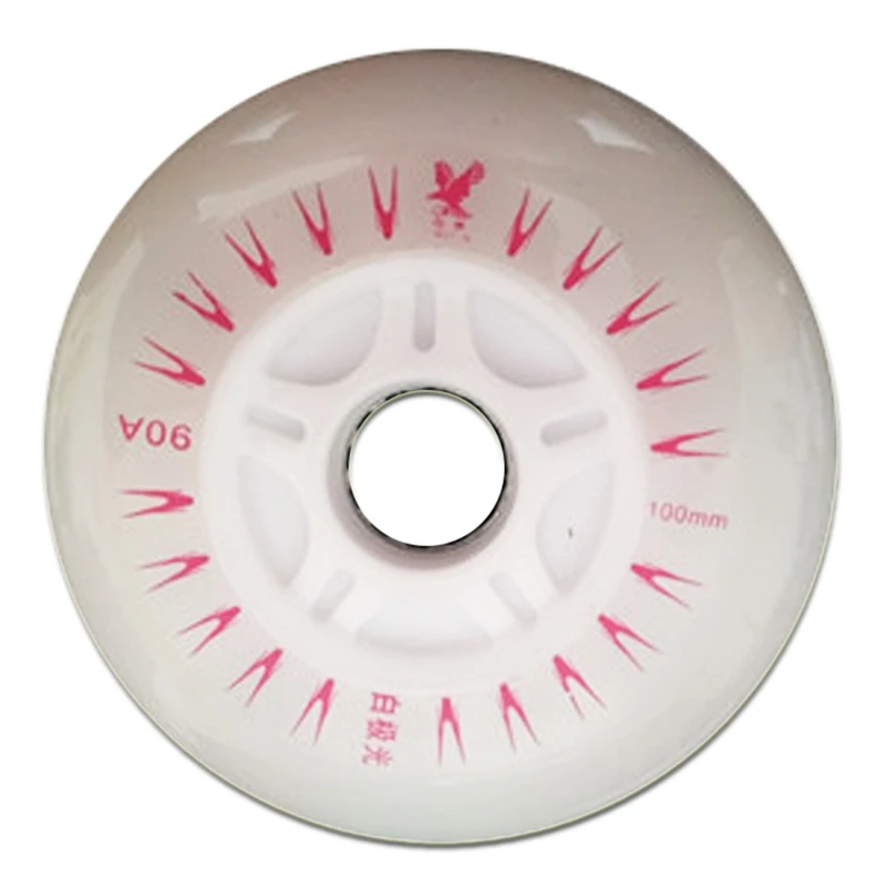 Scooter Wheel With Bearings ps 2 Pieces / lot LED Flash Wheel100 110 125mm High Elasticity speed skating wheels Skate Tires