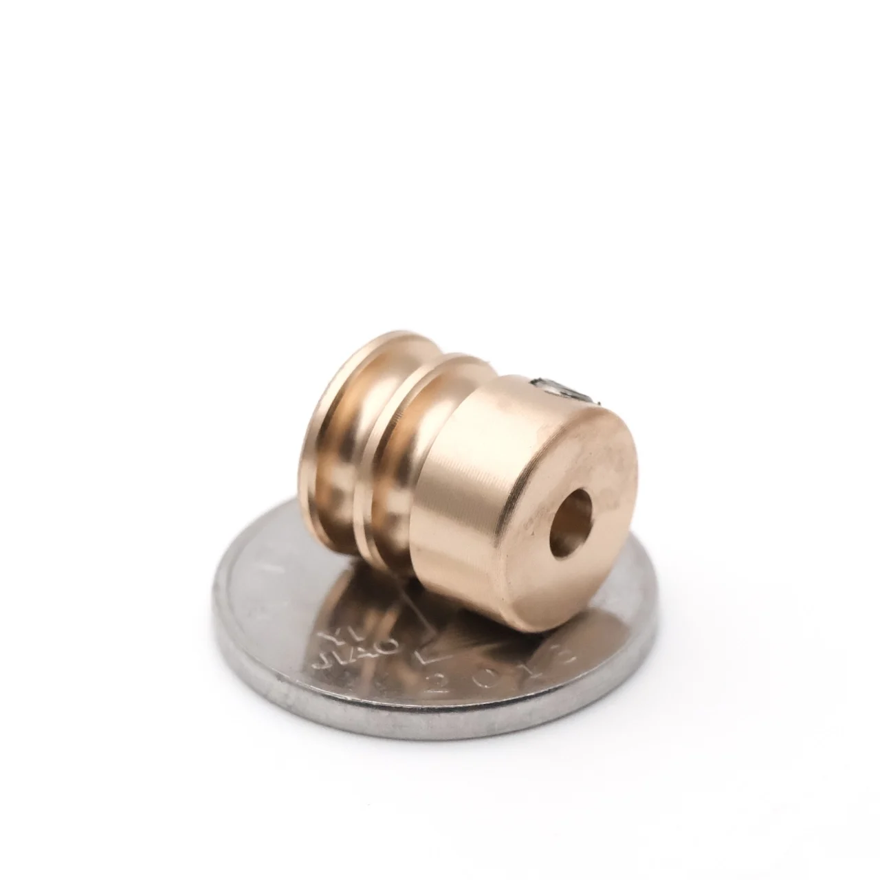 3MM U-Groove Copper Belt Pulley 2-Groove 30mm for Mechanical Engineering Projects 3/5mm Hole Motor Spindle Pulley