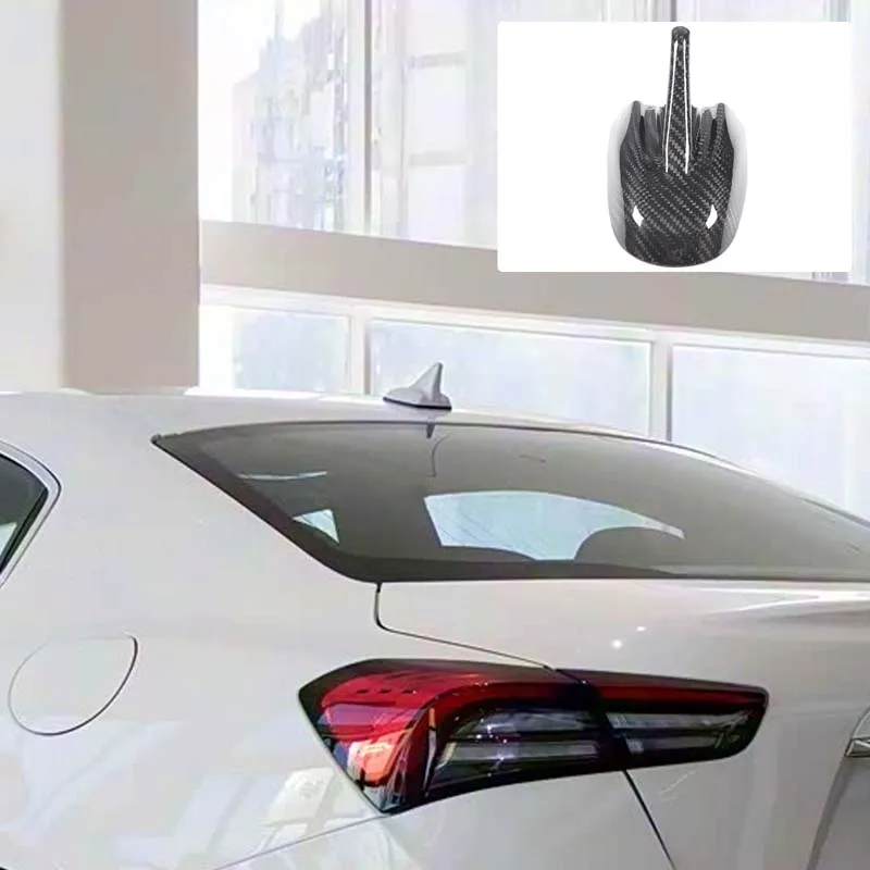 1Pcs Real Carbon Fiber For Maserati Ghibli Quattroporte 2017-2026+ Car Shark Fin Antenna Cover Decoration Sticker Accessories