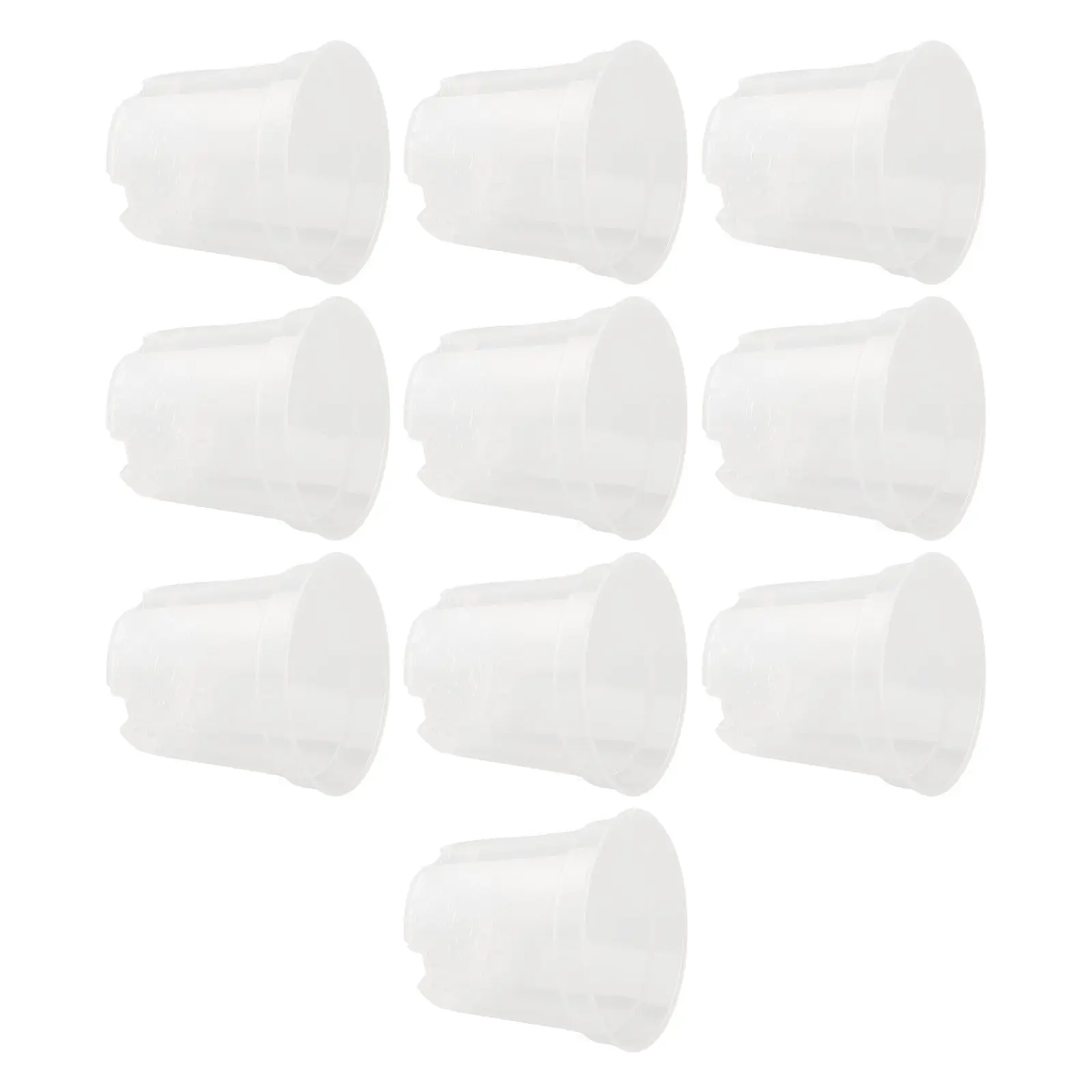 

Clear Nursery Pots Breathable Transplant Pots Efficient Drainage Lightweight Build Root Growth Monitoring Home Gardening