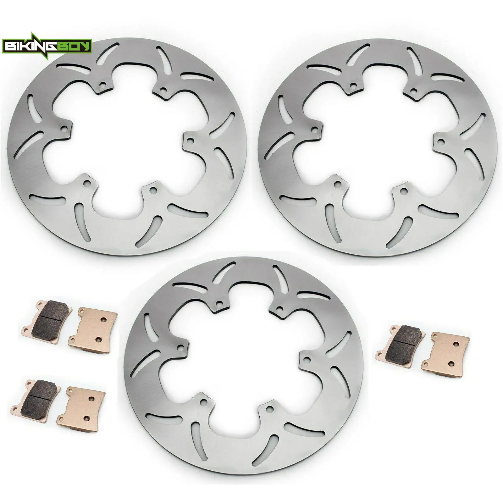 For VMX 1200 V-Max 86 87 88 89 90 91 92 93 94 95 96 97 98 99 00 01 02 03 04 05 06 07 Front Rear Brake Discs Disks Rotors + Pads