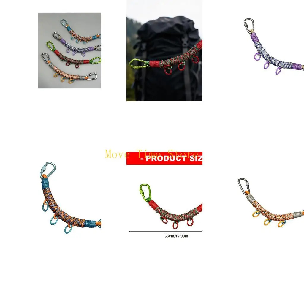 92ME Pack Side Helper Cord for Camp Use and Trail Day Carry with Small Items