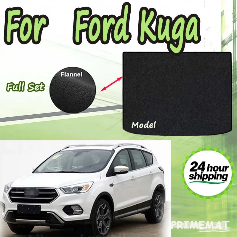 

Коврик в багажник ECOAUTO для Ford Kuga 2013-2019, поддон-вкладыш, ковровое покрытие, аксессуары