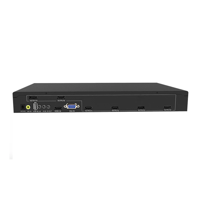 1 in 6 out 4K splicing processor, high-definition large screen display wall, multi screen control, six TV splicing boxes