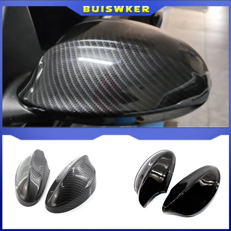 

Car Side Wing Replacement Mirror Cover Rear-View Caps For BMW 1 3 Series E81 E82 E87 E88 E90 E91 E92 E93 Carbon and AN Black