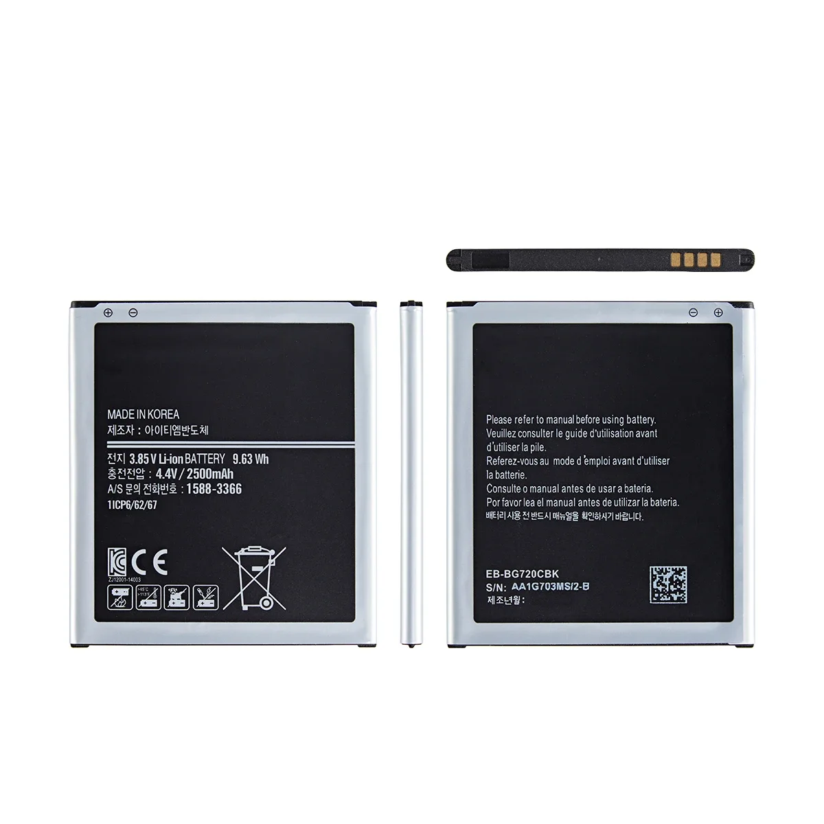 Batería de EB-BG720CBK para Samsung Galaxy Grand Max, EB-BG720CBC de 2500mAh, para modelos G7208V, G7202, G7209, G7202D y G720AX, nueva marca, M-G7200