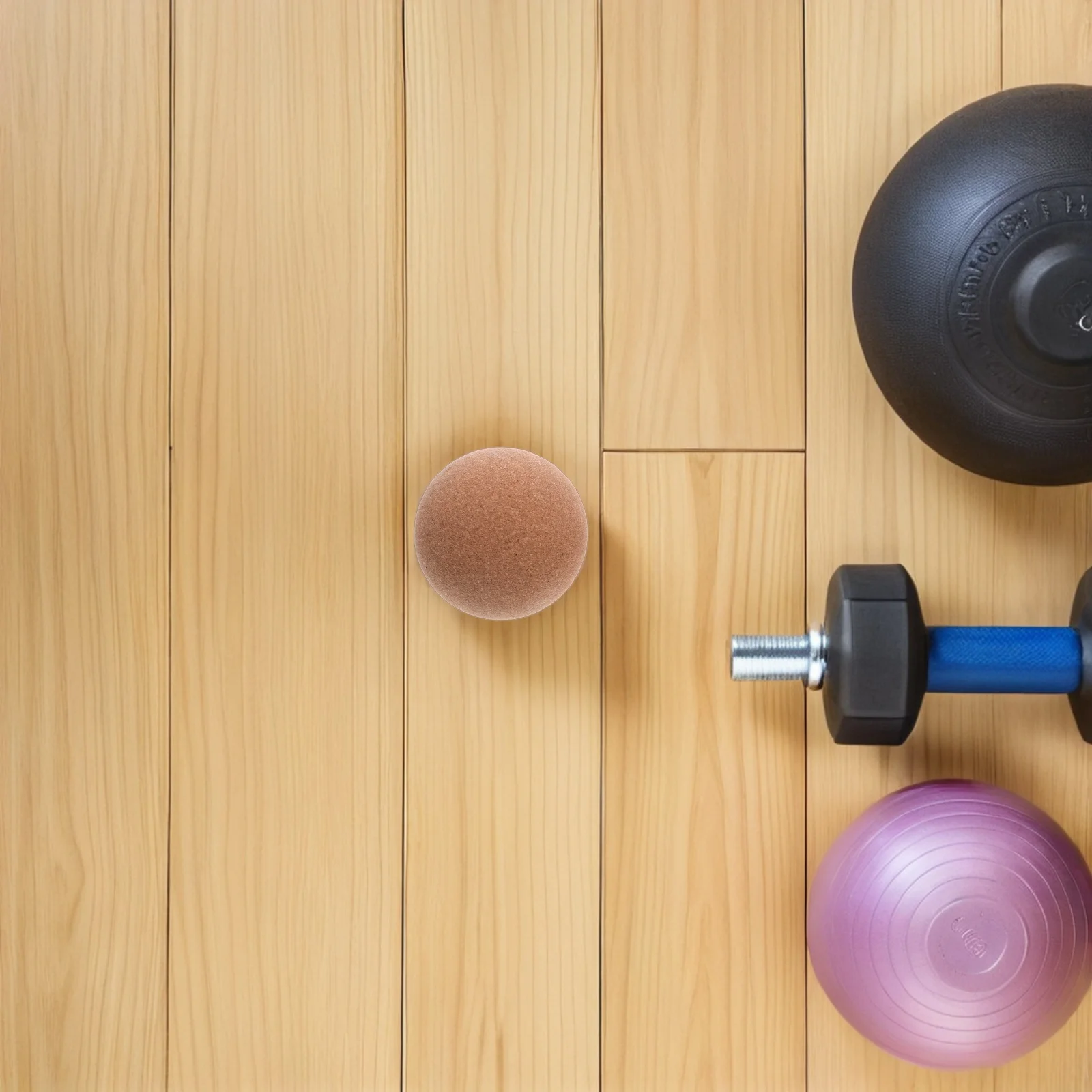 

4 шт. пробковый массажный шарик, натуральный облегчение глубоких тканей для йоги, физиотерапии, ног, портативный триггер для самомассажа