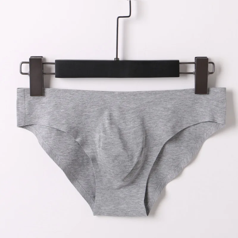 Modal Seamless Brief for Men Sexy U Convex Pouch Underwear Breathable Confortable Sweat Absorption Trunk Youth Sports Underpoant