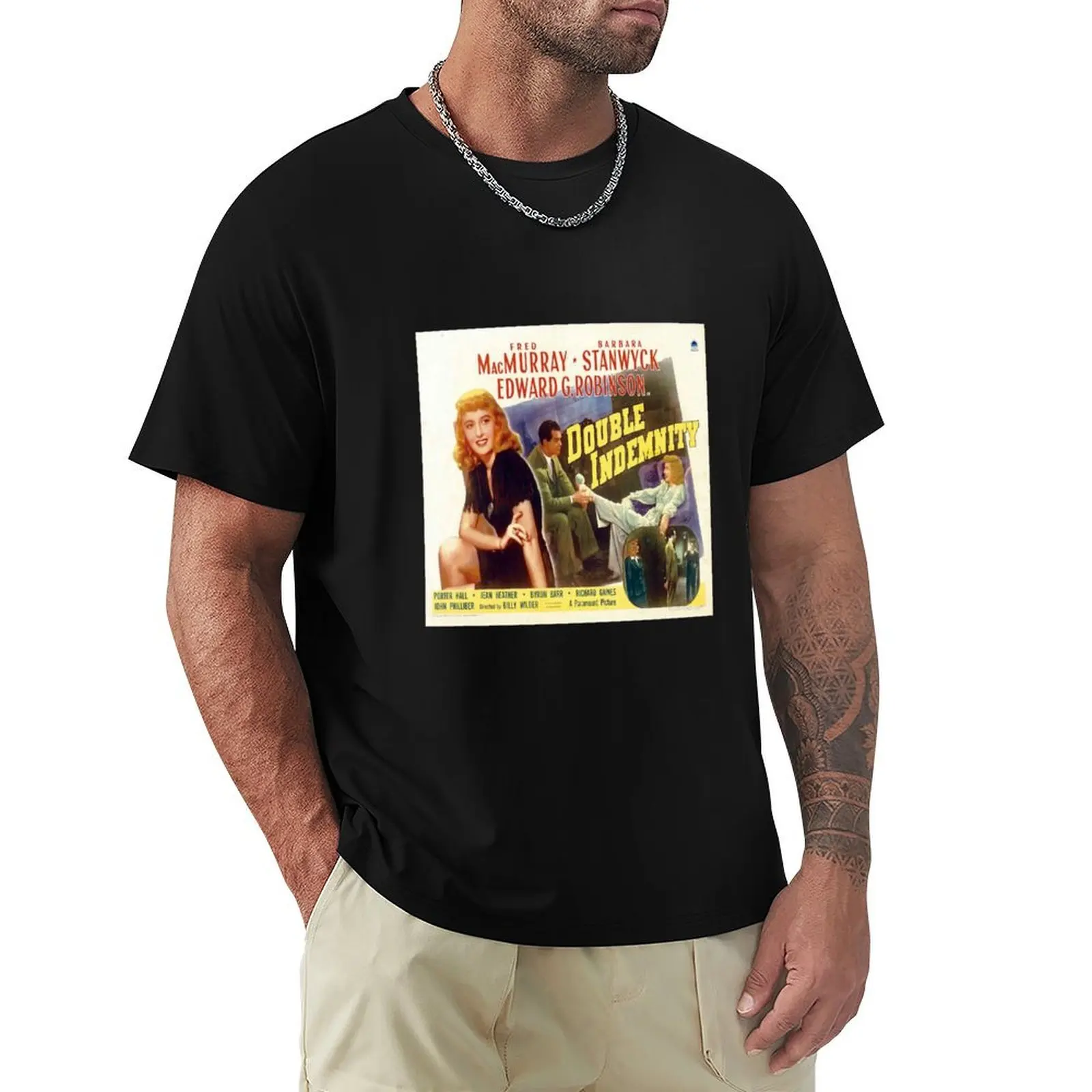 

Double Indemnity Film Noir T-Shirt heavyweights summer clothes fruit of the loom mens t shirts