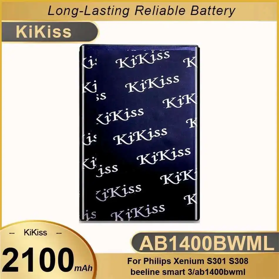 

For Philips Xenium S301 S308 Beeline Smart 3 Ab1400bwml 2100Mah AB1400BWML Mobile Phone Battery Safe