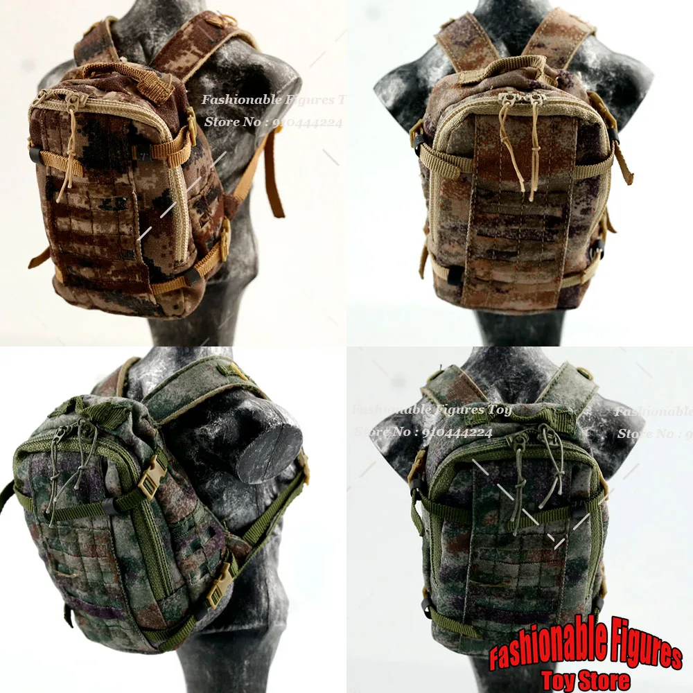 

1/6 Scale Soldier Sports Tactical Backpacks Mini Outdoor Trekking Camping Camouflage Knapsack Fit 12Inch Action Figure Model