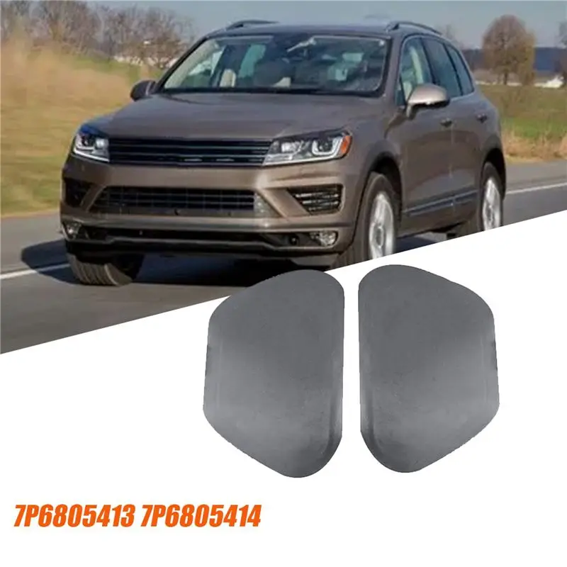 Clear 5Pair Car Fender Liner Extension Cover Cap 7P6805413 7P6805414 For VW Touareg 2011-2017 Bonnet Front Left Rright
