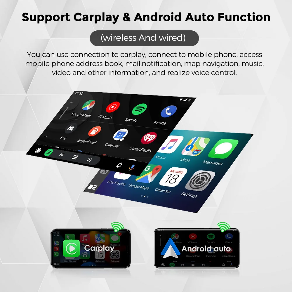 GEARELEC Wireless CarPlay Android Auto Radio for Seat Altea XL 2004-2015 Toledo 2004-2009 Car Multimedia Player GPS autoradio