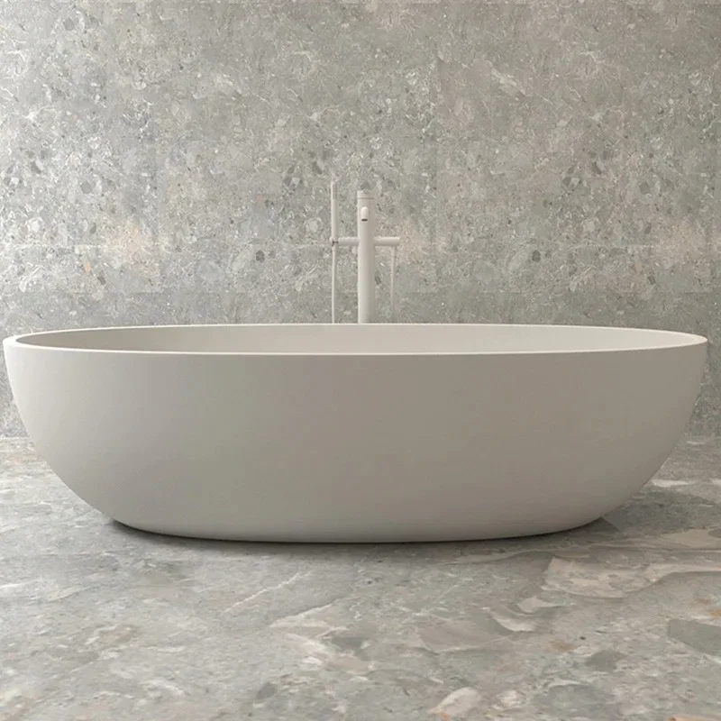 New Design Oval Acrylic Hot Tub Detached Bathroom Corner Soaking Tub Shower with Hand