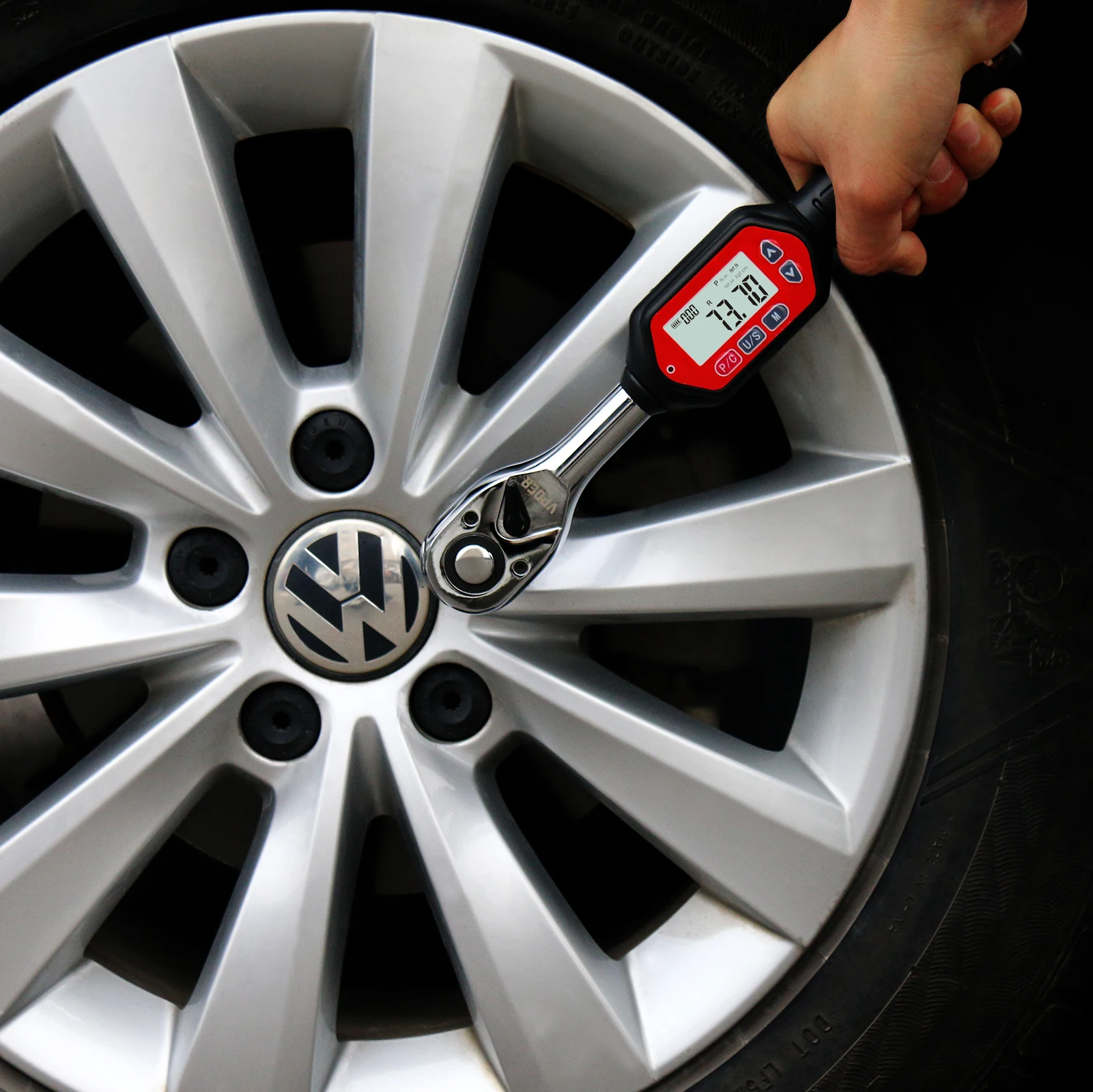 1/2-inch 3-100 Nm Drive Digital Torque Wrench , 2.2-73.7 ft-lbs (26.5-885 inch pound) with Buzzer & LED, Calibrated