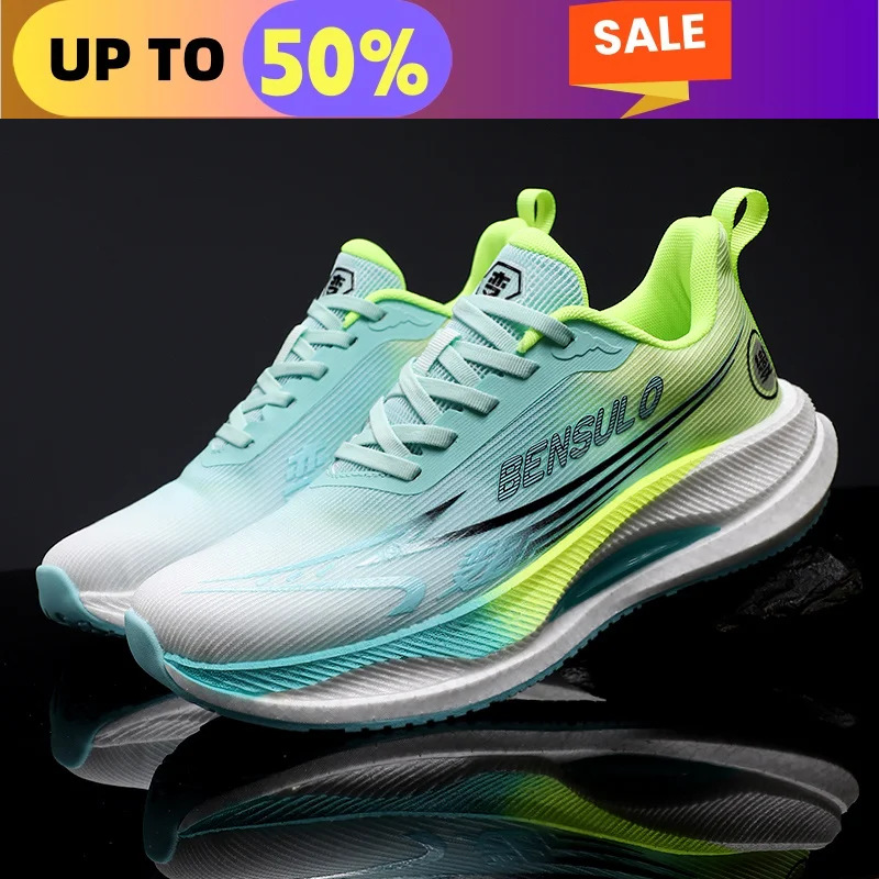Men Sports Running Shoes Casual Marathon Carbon Plate Breathable Lightweight Comfortable Male Athletic Tenis Sneakers AirCushion